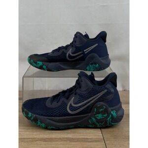 Nike KD Trey 5 IX Mens Basketball Shoes Navy Green CW3400 400 Size 8.5